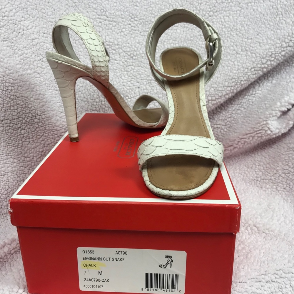 Coach heel sandals